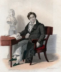 フランスの俳優、フランソワ・ジョセフ・タルマ（1763-1826）の肖像。